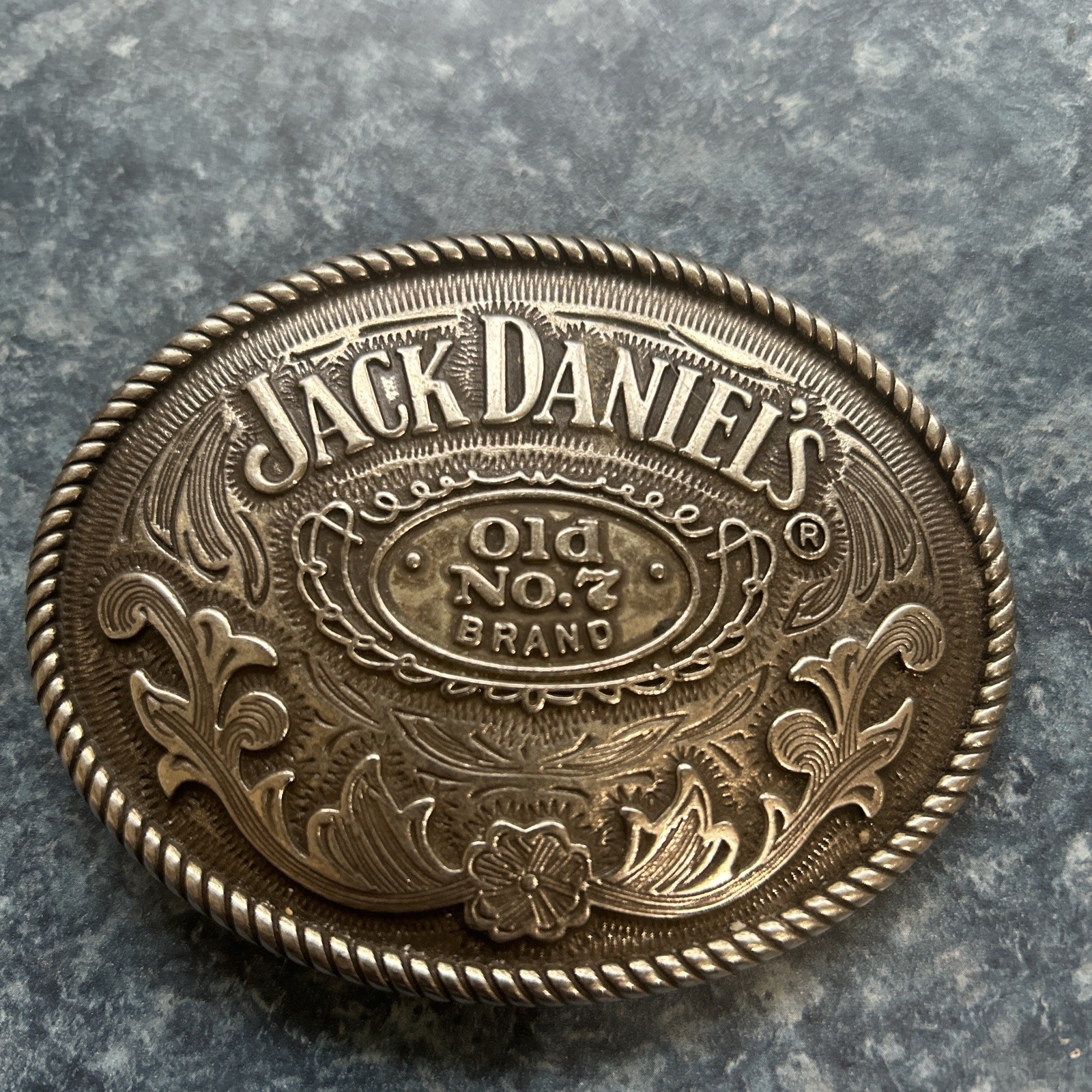 Jack Daniel&rsquo;s metal belt buckle Old No. 7 Brand Whiskey Western Cowboy 5008JD