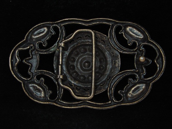 PA07117 REALLY NICE **FLORAL ORNAMENTAL** ART FASHION DESIGN BELT BUCKLE