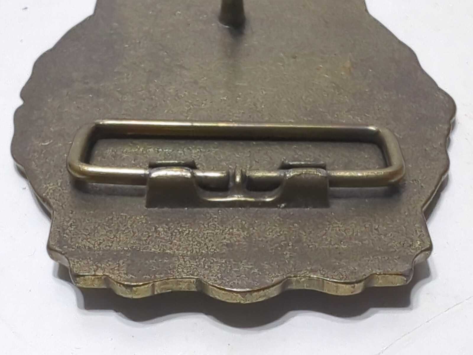 ✨VINTAGE✨Livingston Wells & Co. Foreign & Domestic Gold Dealers BELT BUCKLE Ship