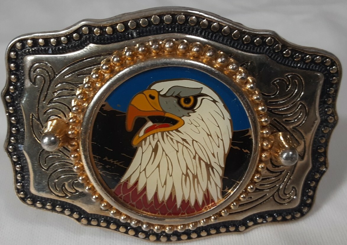 Vintage American Bald Eagle Belt Buckle *Made In USA*