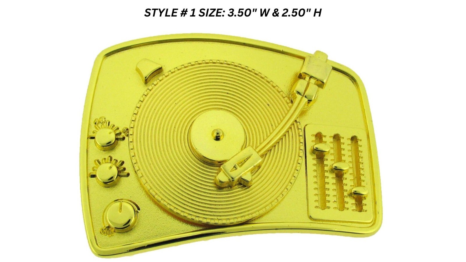 DISCO MENS ROCK REBEL Retro Turntable Belt Buckles Blaster Radio Dj Ghetto Music