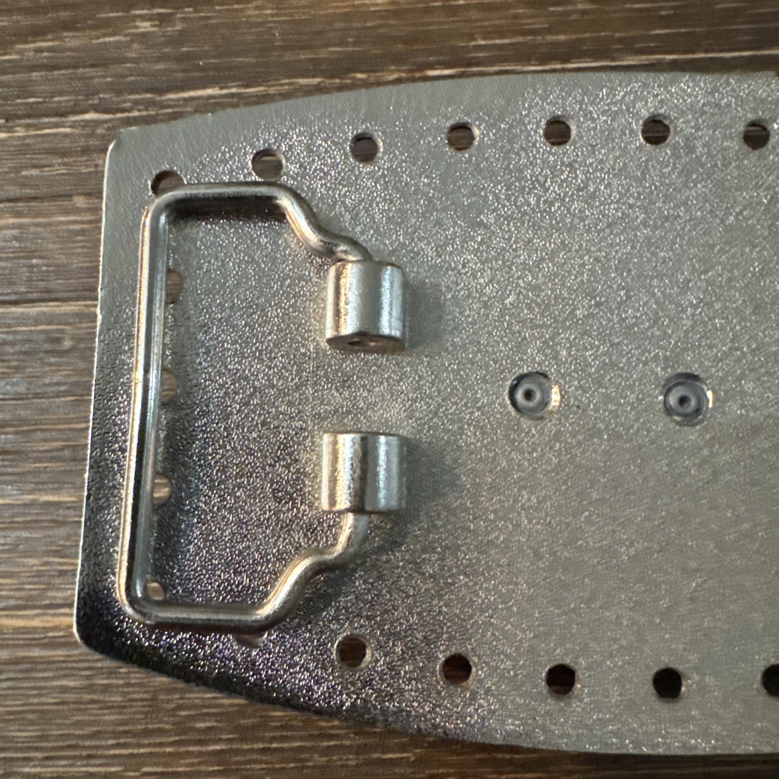 Longhorn Steer Silver Tone Belt Buckle Unbranded 2.75 X 4.25 Inches Use Wear