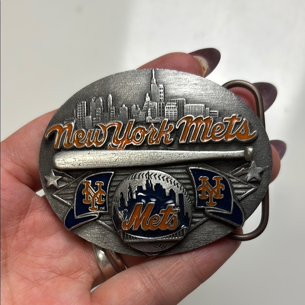 New York Mets Siskiyou 1990 Belt Buckle