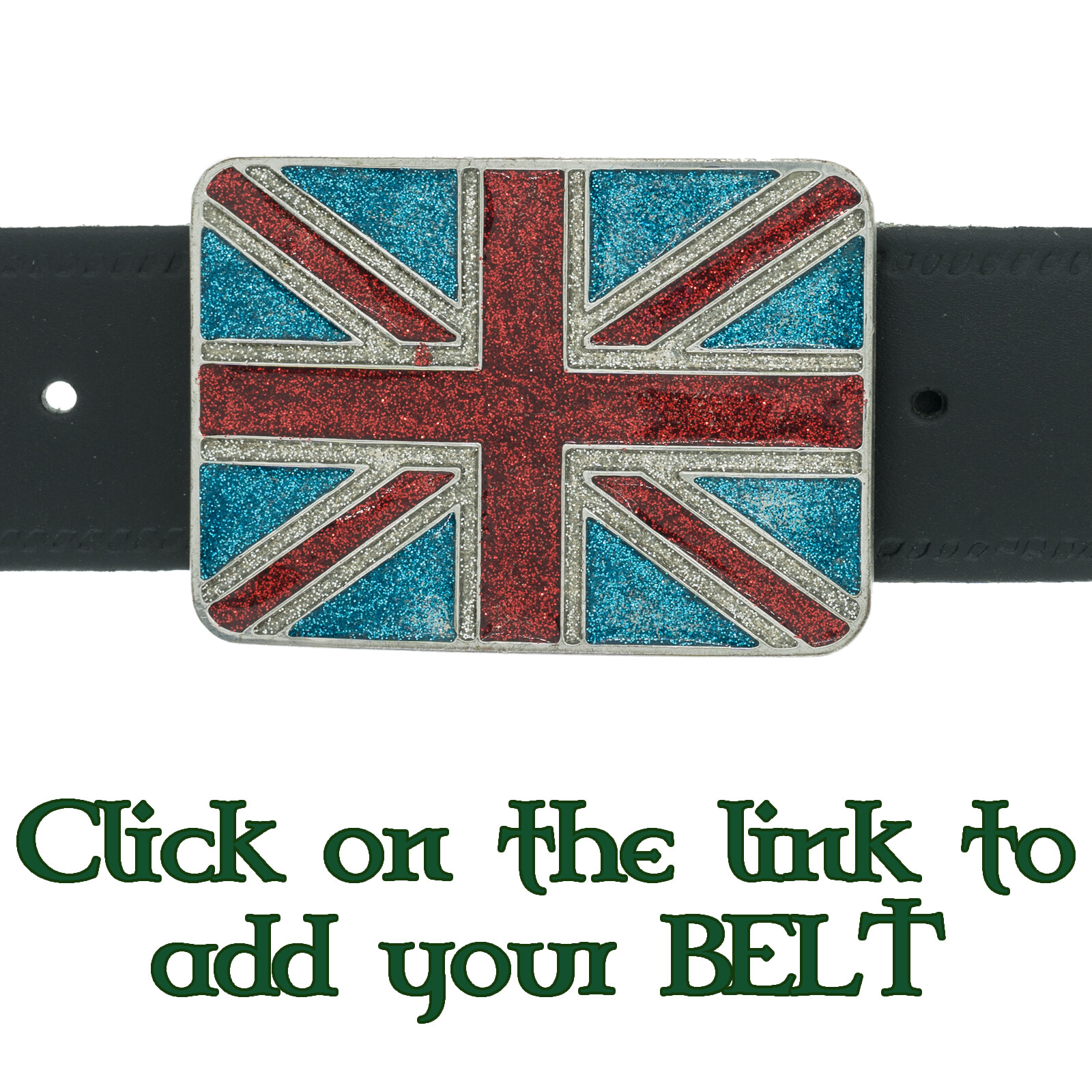 Union Jack England Flag Belt Buckle Bling Biker Patriotic English British