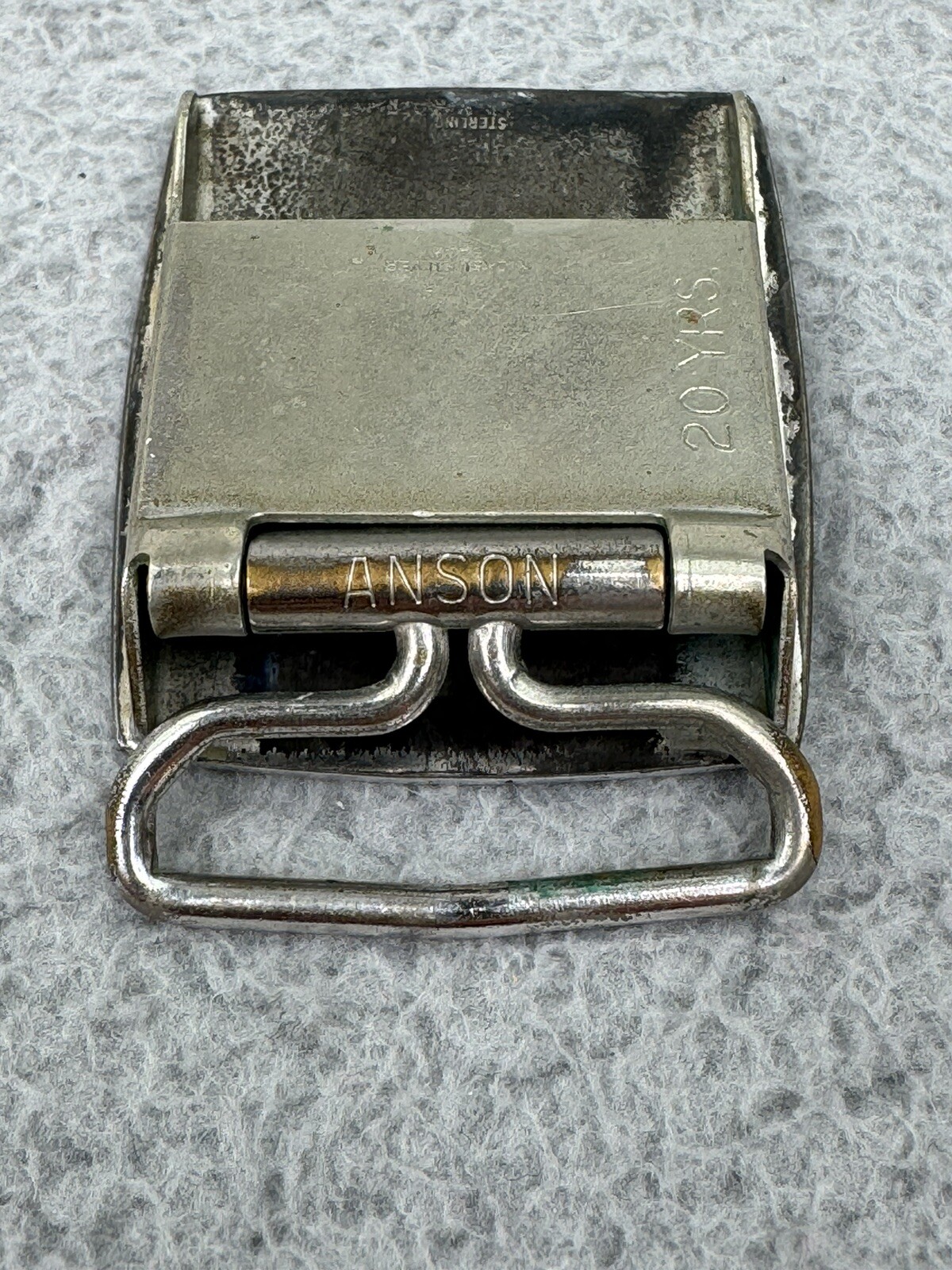 Vintage Westinghouse Belt Buckle 20 Yrs Employee Service Award Sterling Silver