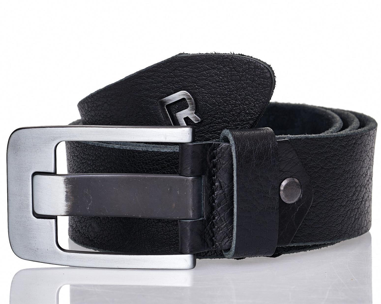 Redbridge men&rsquo;s belt leather belt 100% real leather premium belt black -1 Mod2