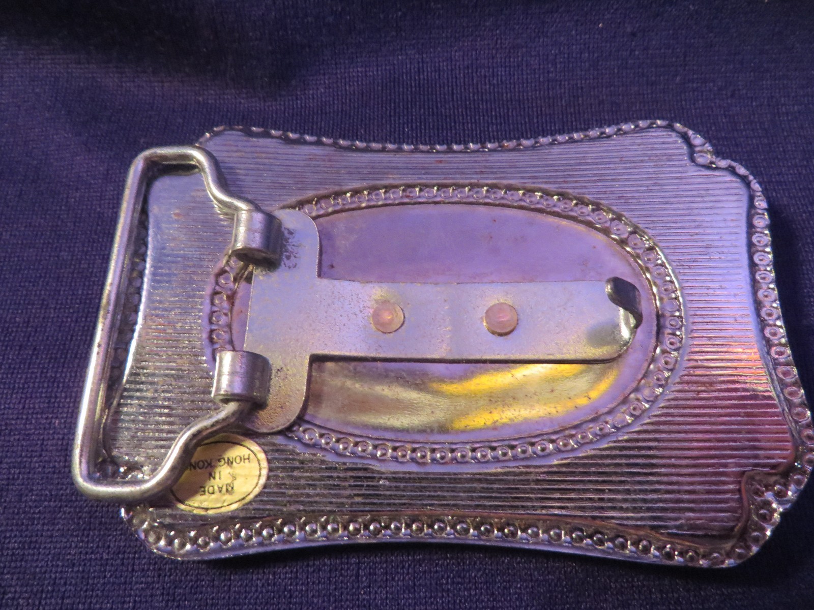 2 Tone COVERED WAGON Belt Buckle