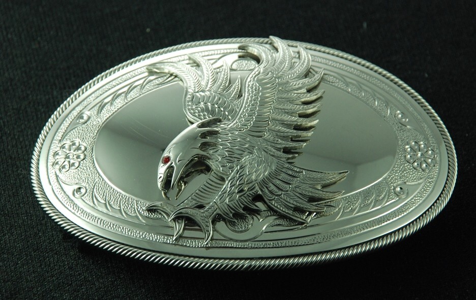MADE BY ORDER MEN BELT BUCKLE HANDMADE STAINLESS STEEL EAGLE