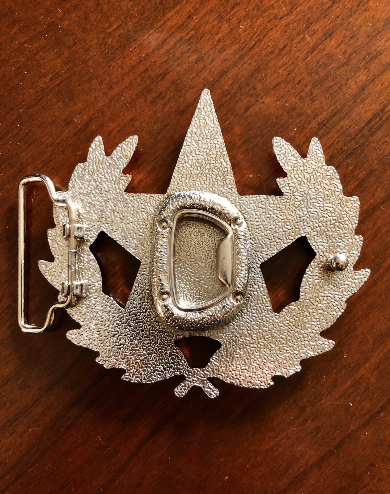 Roman Leaf Shining Pentagram Star Beer Bottle Opener Unisex Men’s Belt Buckle