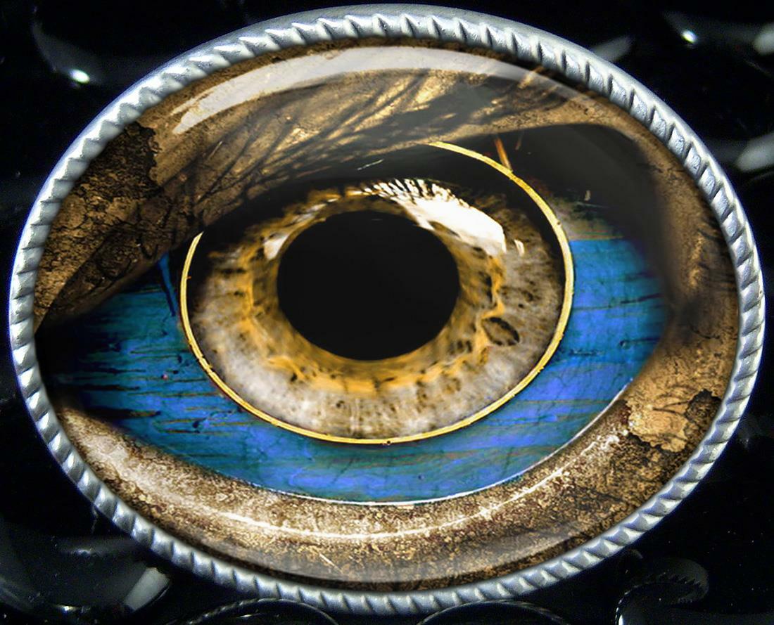 Alien Monster Eye Unisex Handmade Artisan Belt Buckle