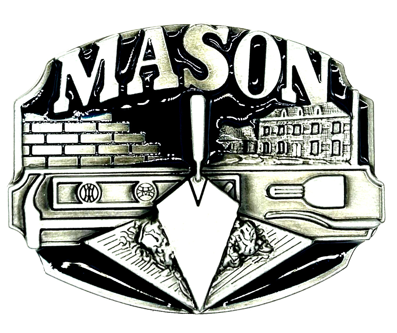 Mason Freemason Masonic Enameled Belt Buckle New