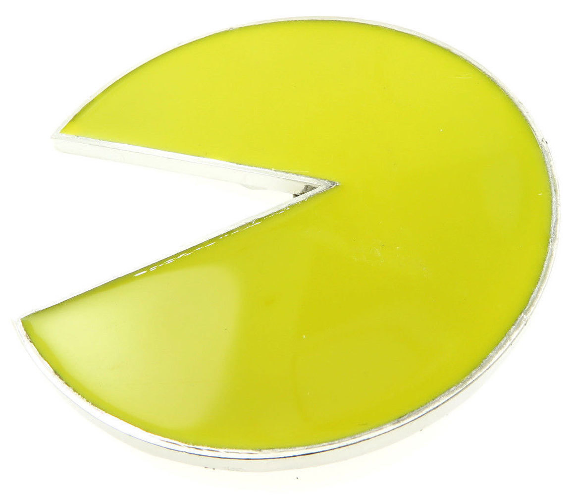 Pac-Man Belt Buckle with Chrome – Arcade Game, Video game series Gift