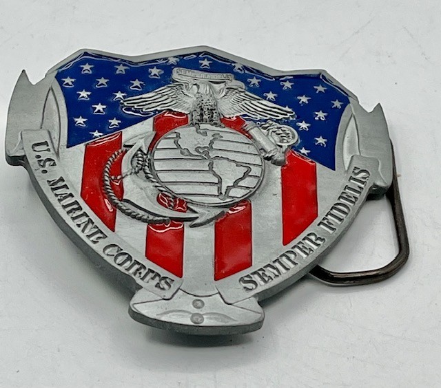 U.S. Marine Corps Semper Fidelis Belt Buckle By Great American Products 2007
