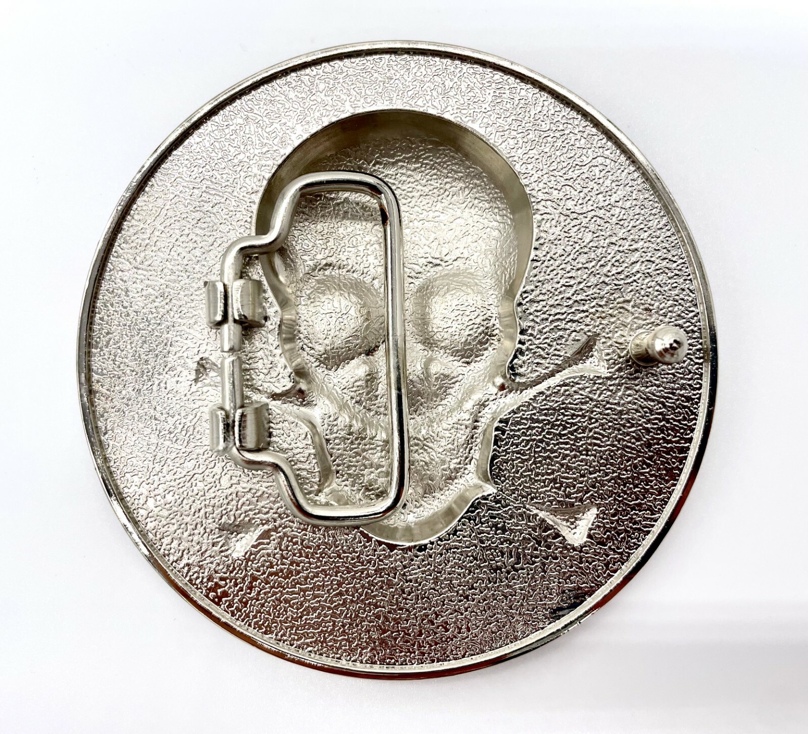 Red Skull Silver Pirate Belt Buckle | American Western Vintage Buckle