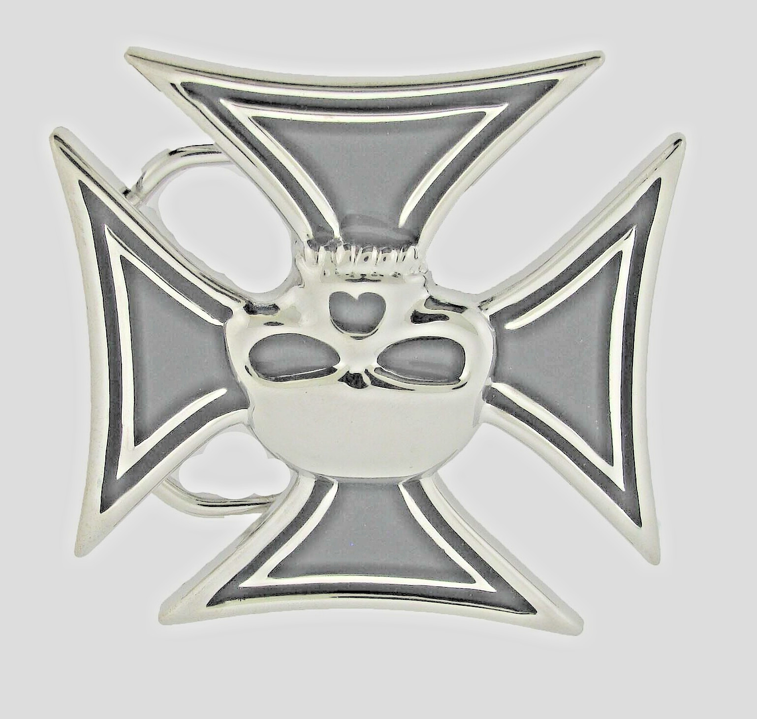 Skull Belt Buckles Black Metal Halloween Party Costume Chopper New Men Women