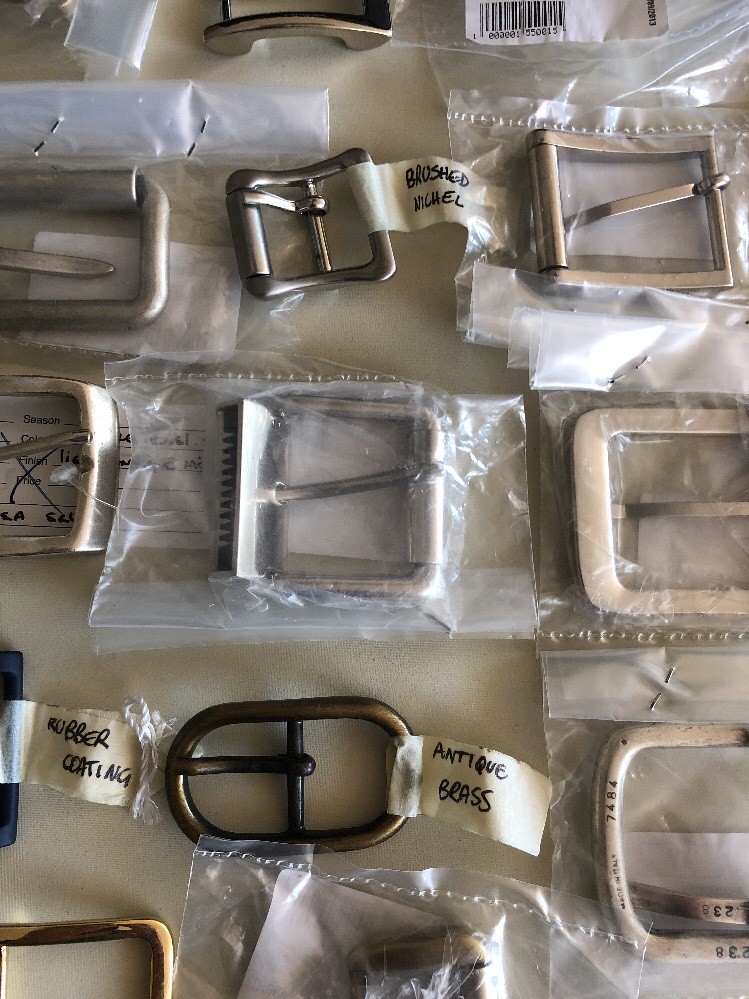 Lot of Belt Buckles Assorted Sizes All Metal Different Finishes (17 total) Craft