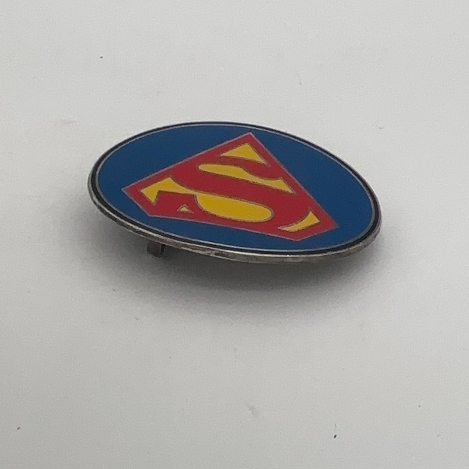Superman Logo Oval Enamel Belt Buckle GTO Design Studios DC Comics 2005