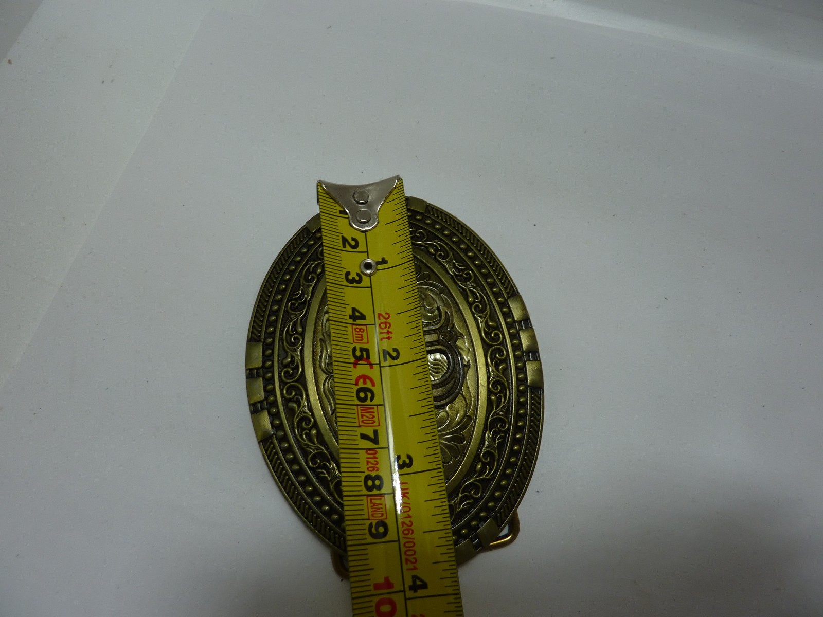 Initial B Letter Men Belt Buckle Metal Cowboy Rodeo Western Brass Tone