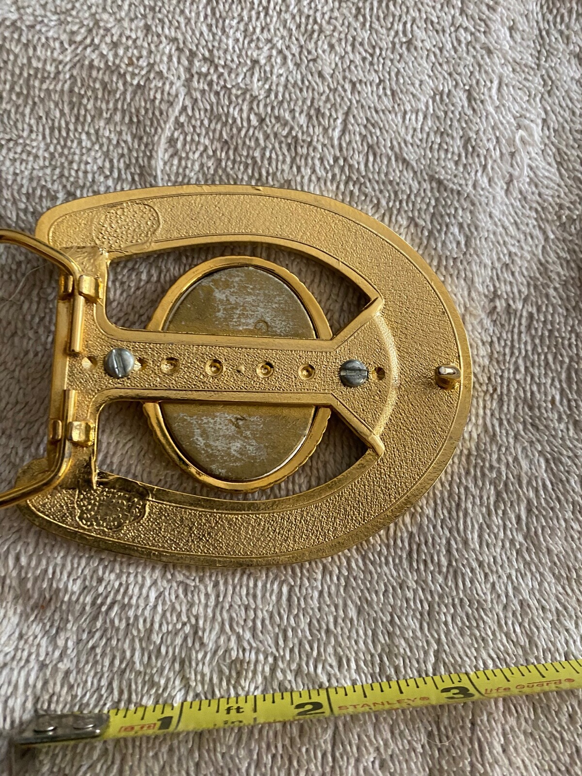 Vintage Belt Buckle Cowboy Boots Western Motif