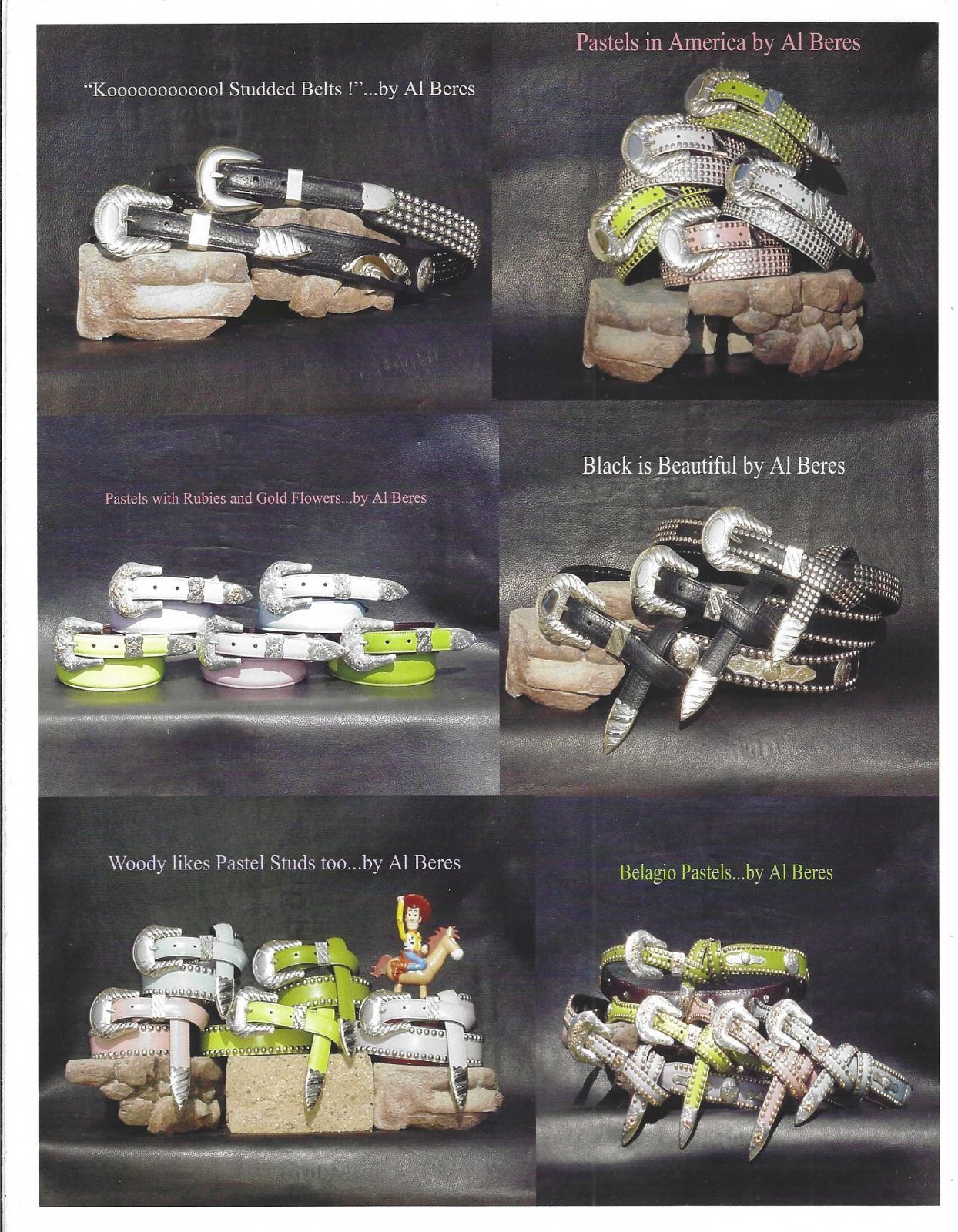 AL BERES 1995 8 PAGE 8.5&Prime; BY 11&Prime; CATALOG OF STERLING SILVER AND WESTERN BUCKLES