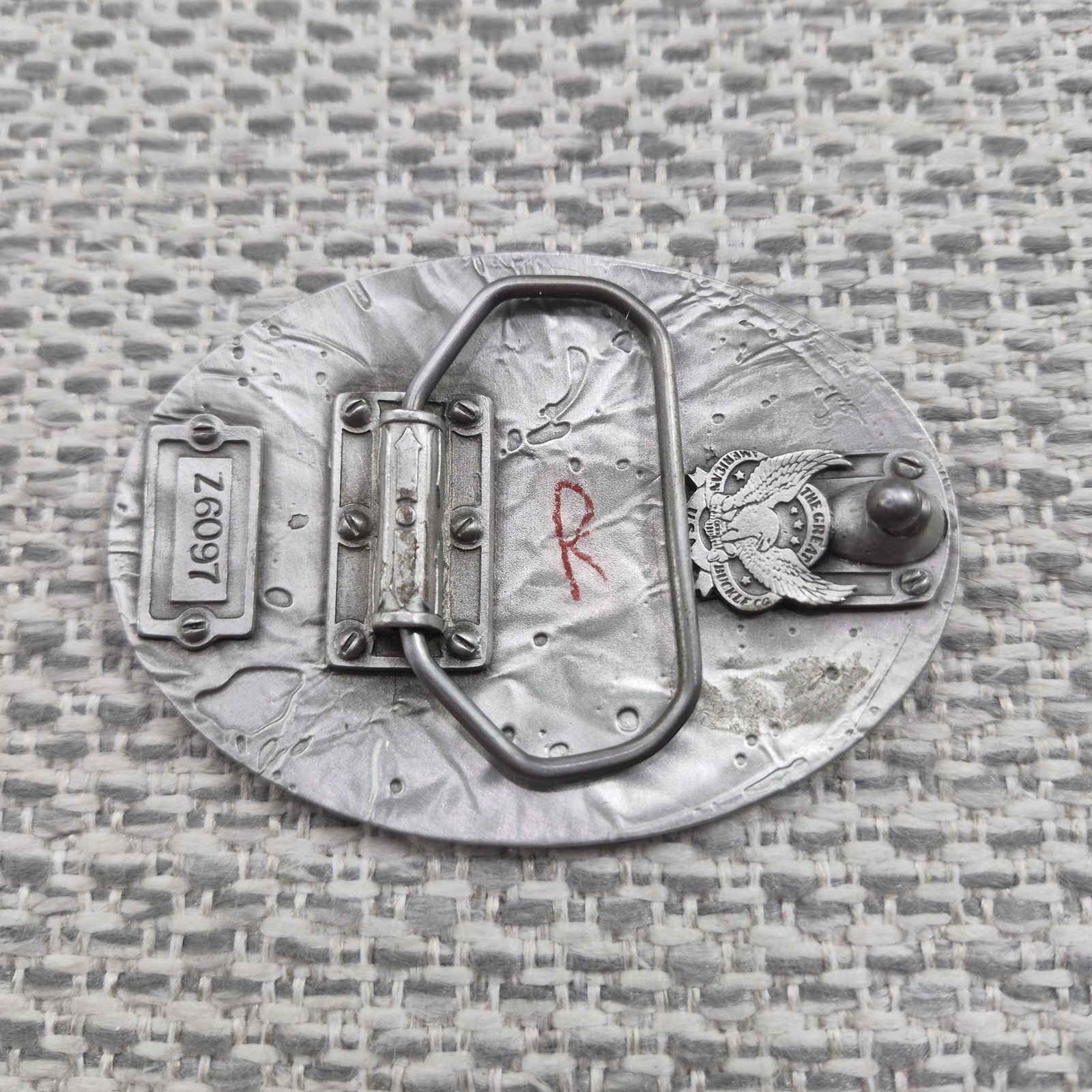 Vintage NRA Whittington Belt Buckle Mens One Size Silver 25th Anniversary Hunts