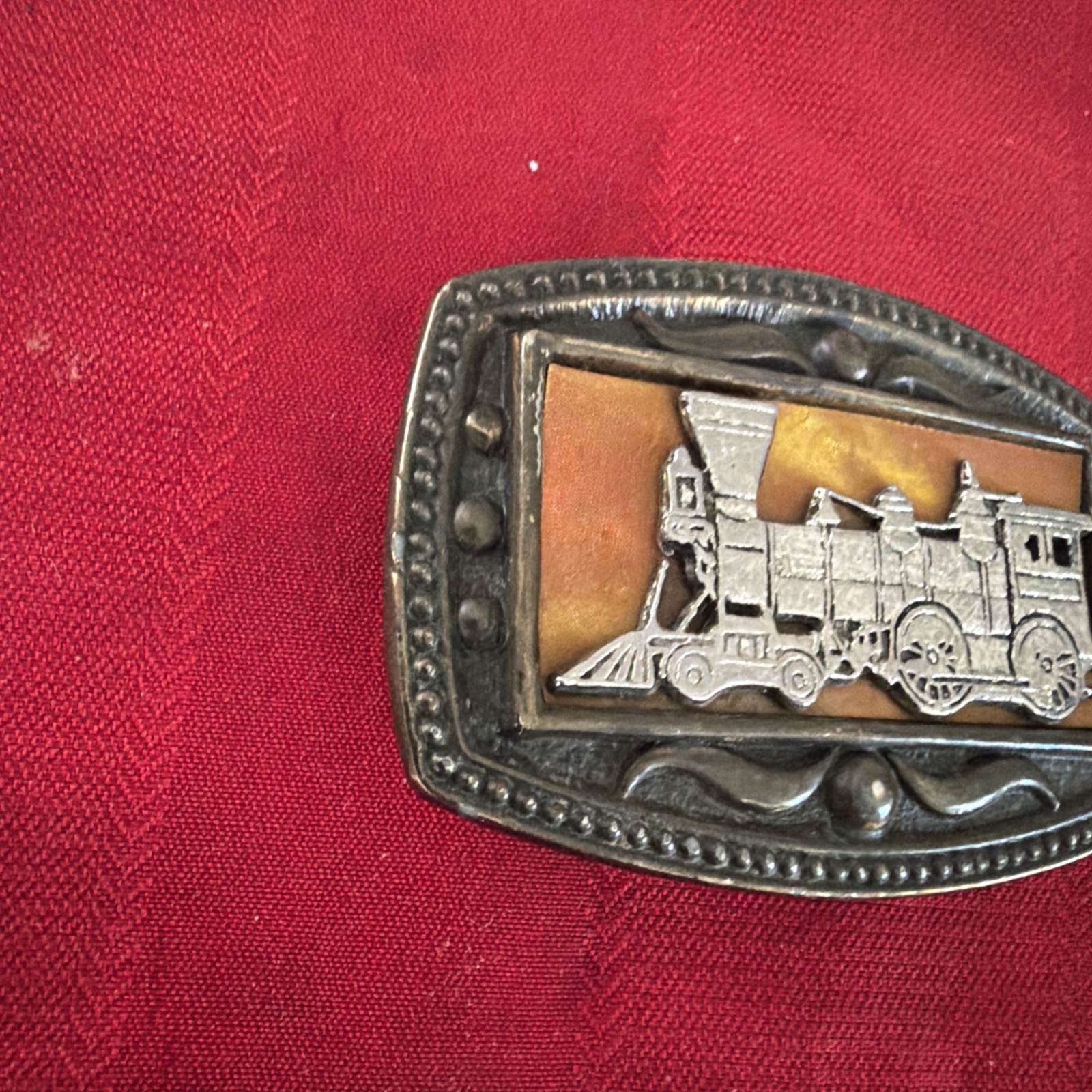 Vintage Steam Train Railroad Engine Design by CII New York Solid Brass 1970&rsquo;s