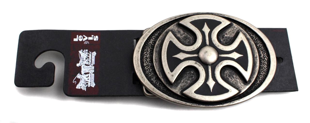 NEW NWT LEVI&rsquo;S MEN&rsquo;S STYLISH PREMIUM GENUINE BELT BUCKLE CROSS 16LV72B7