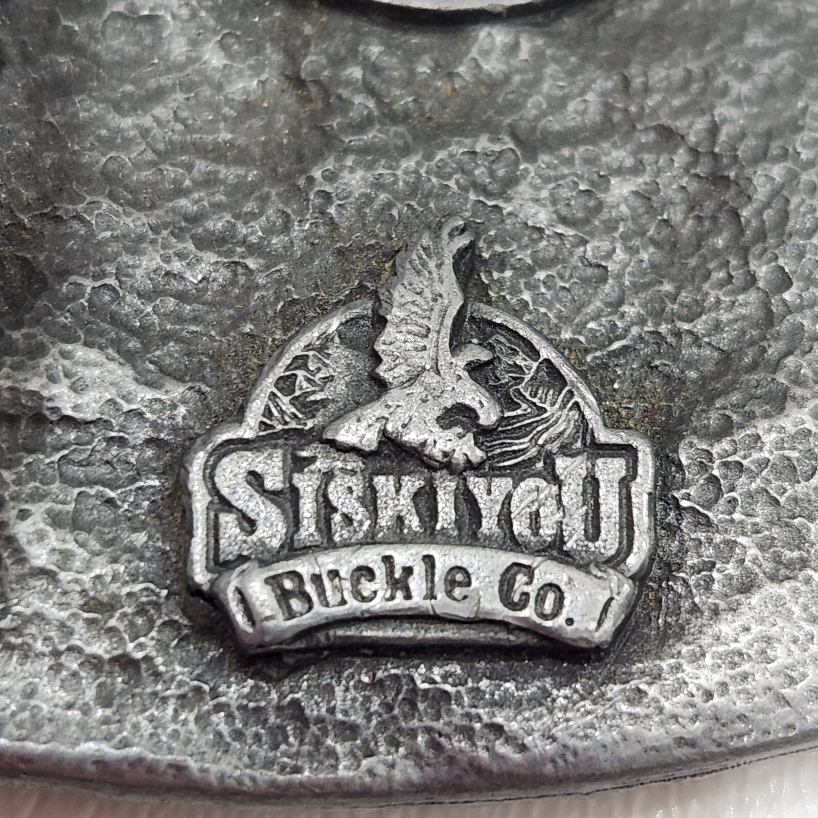 Vintage 1980s I Love Country Music Belt Buckle Metal Siskiyou Buckle Co 1988