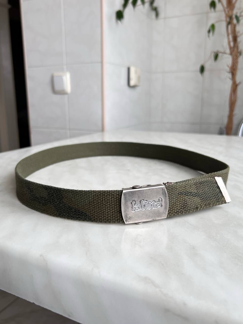 Vintage Blind Skateboard 90s Belt Skateboard Camo Military Fuct Stussy Style Y2K