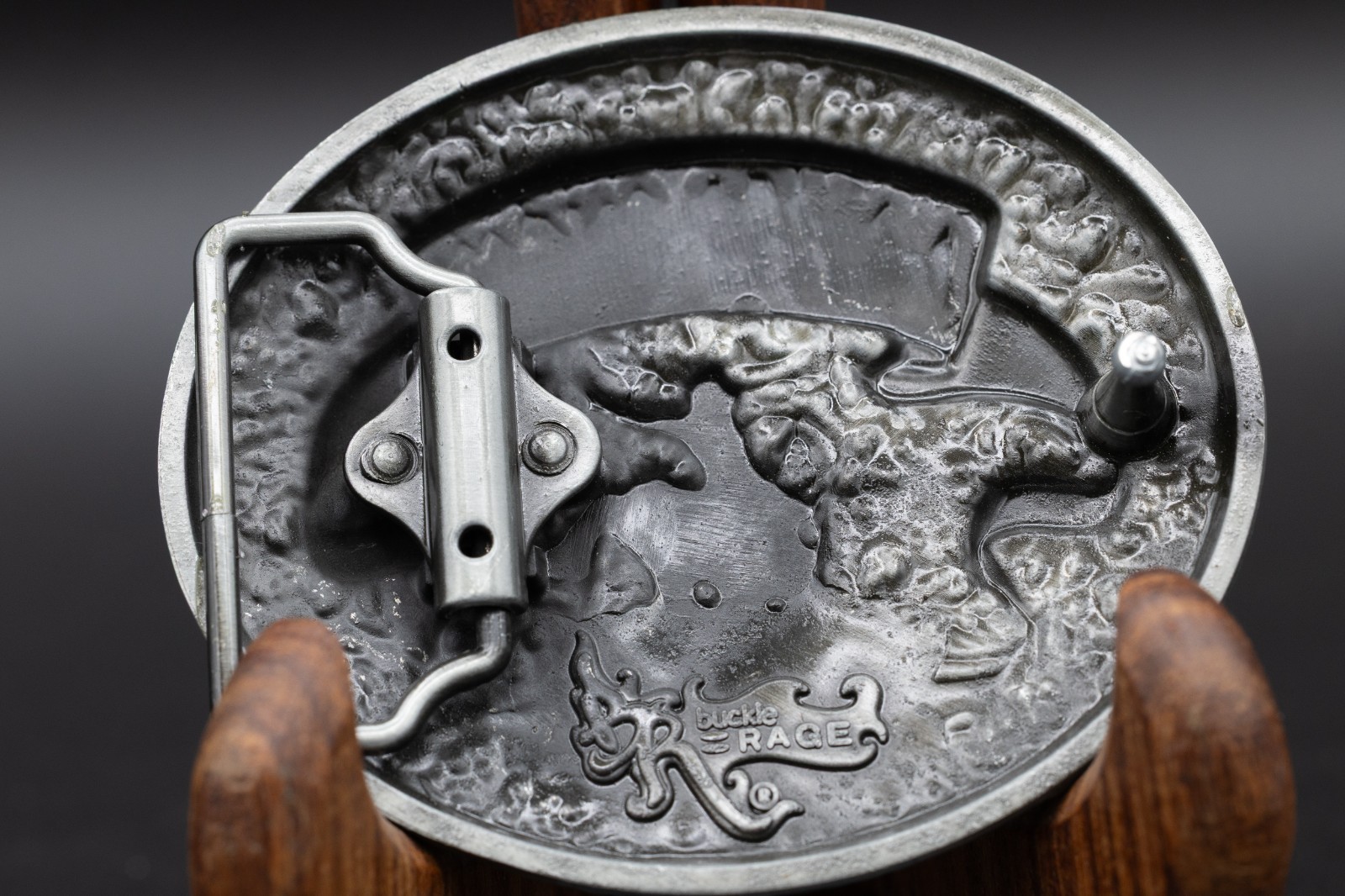 Buckle Rage Cowboy Up Belt Buckle Rodeo Bronc Rider Western Silver Tone Oval