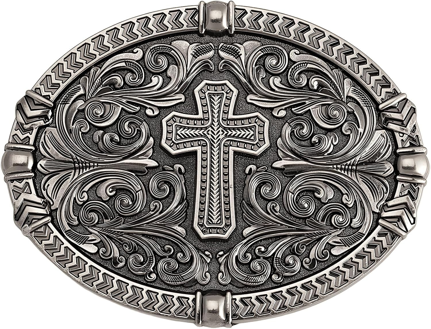 Western Style Belt Buckle 1.5 Inch Cowboy Cowgirl Buckles for Men & Women Replac