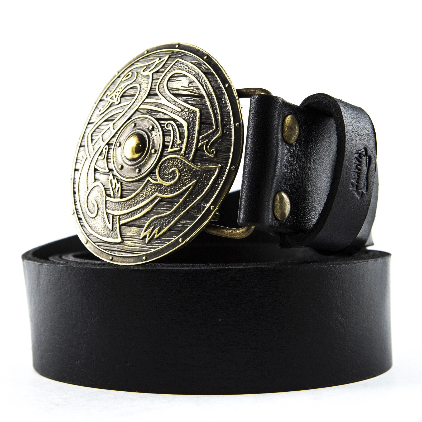 Belt buckle Viking Shield, Warrior brass belt buckle, Scandinavian belt buckle