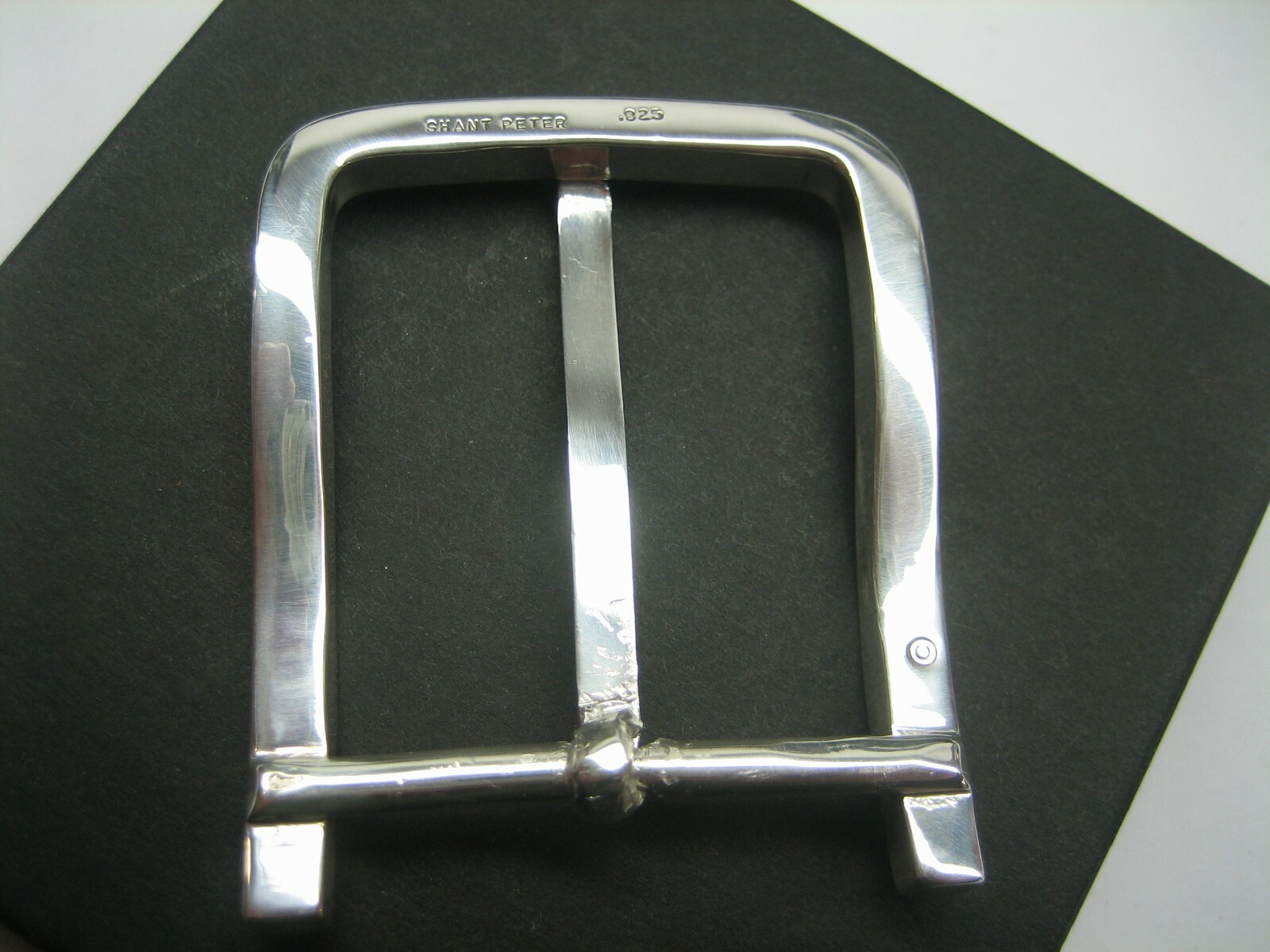 STERLING SILVER 925 BUCKLE AVAILABLE FOR 1&Prime; 1-1/8&Prime; 1-1/4&Prime; 1-3/8&Prime; 1-1/2&Prime; BELTS