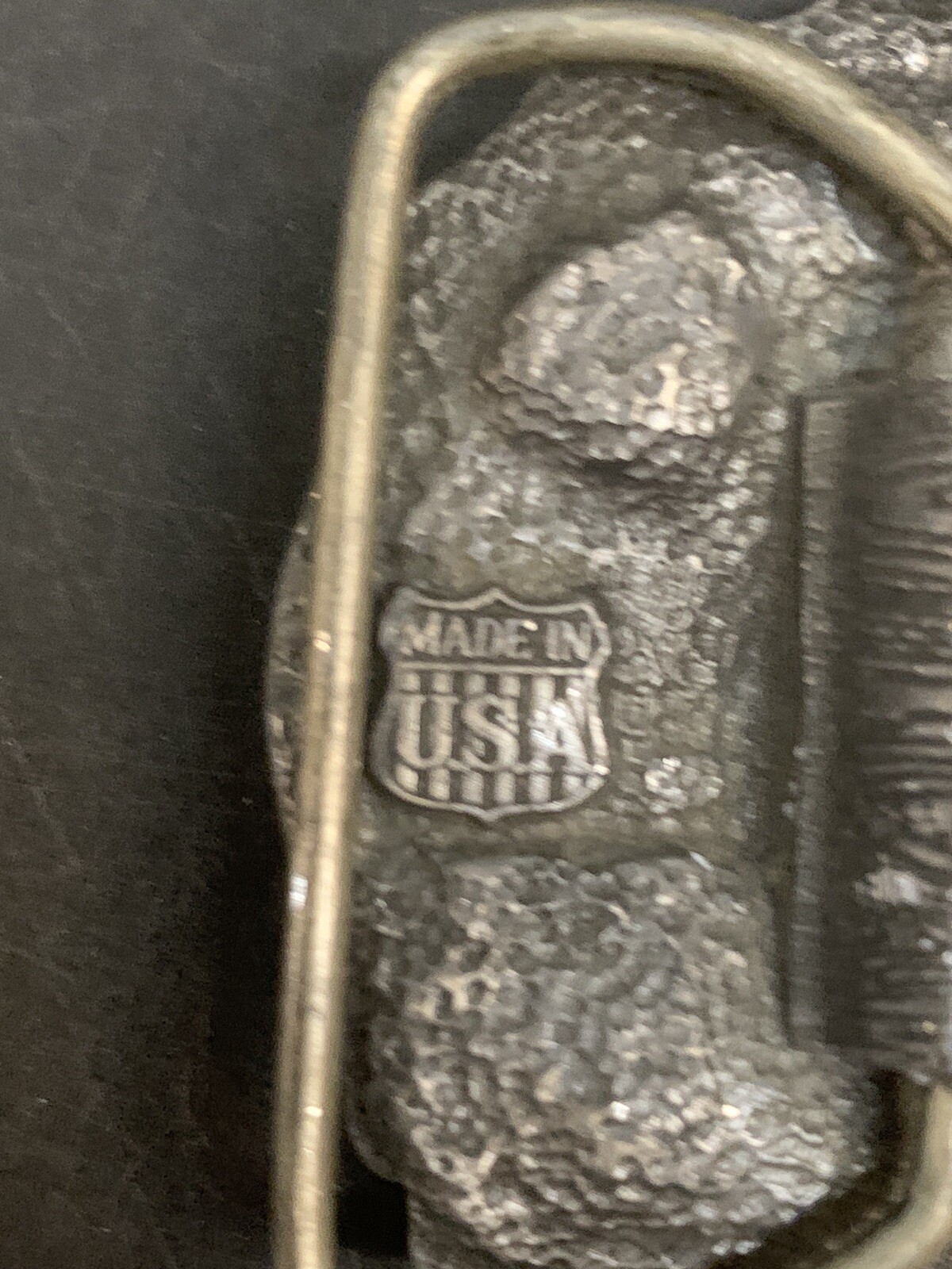 Durango & Silverton High Line Steam Locomotive Train C + J Belt Buckle 1986 USA