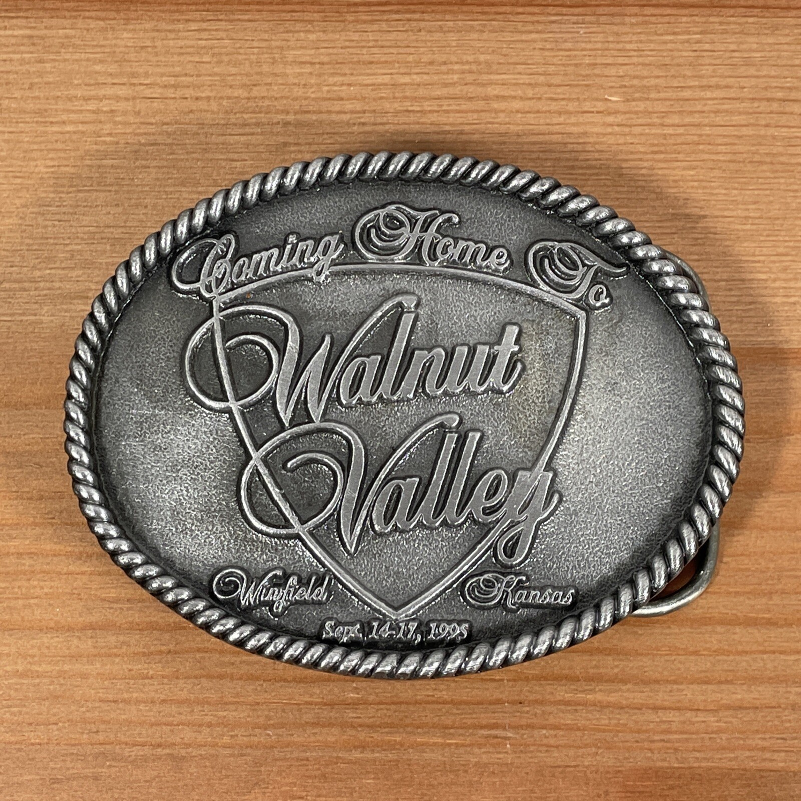 Walnut Valley Bluegrass Festival 1995 Belt Buckle RARE Winfield Kansas 89/200