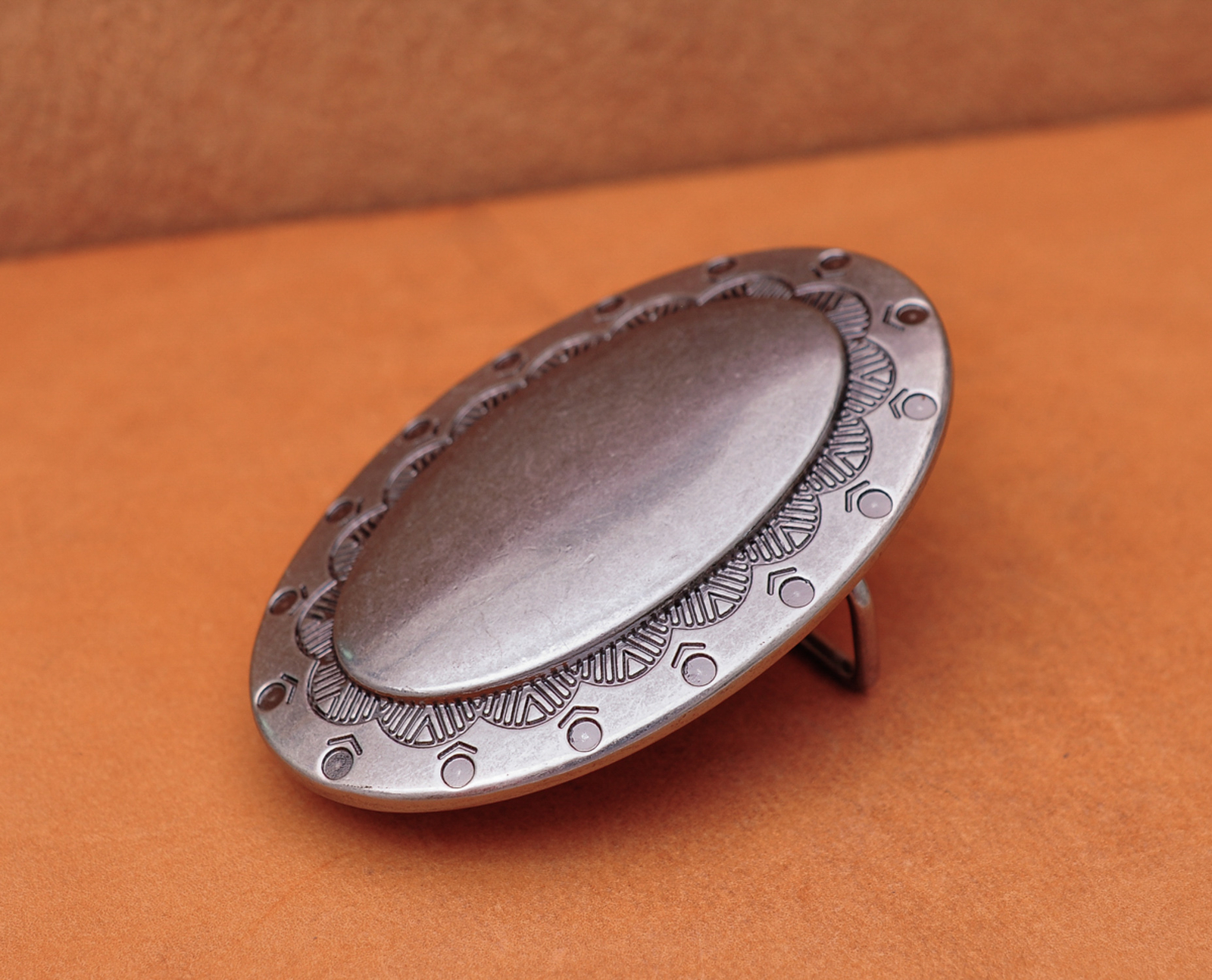 Western Heavy Duty Casual Oval Huge Metal DIY Leather Belt Buckle Fit 40mm Strap