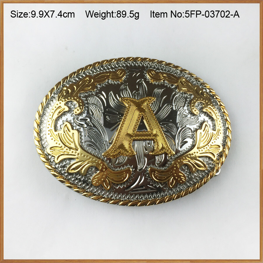 Initial Belt Buckles Alphabet Letter Texas Rodeo Western Cowboy Fashion