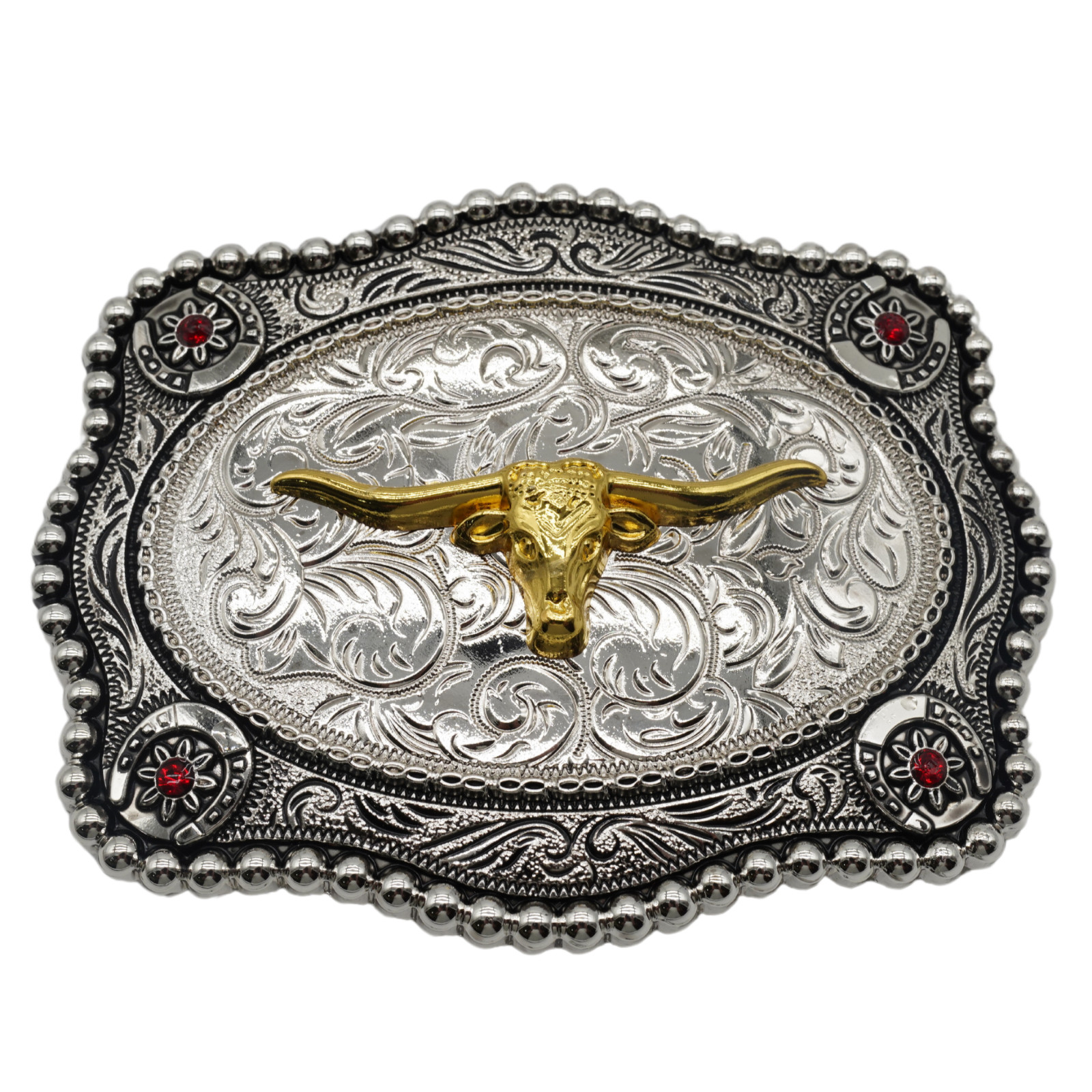 Western texas State Flag Cowboy Rodeo Scorpion Saint Jude Rooster Belt Buckle