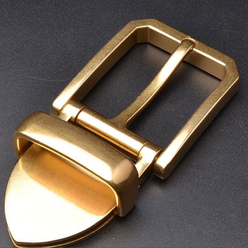 Solid Brass Belt Buckle Men&rsquo;s Pin Belt Buckles Fits For 1.5 inches Belt Gift