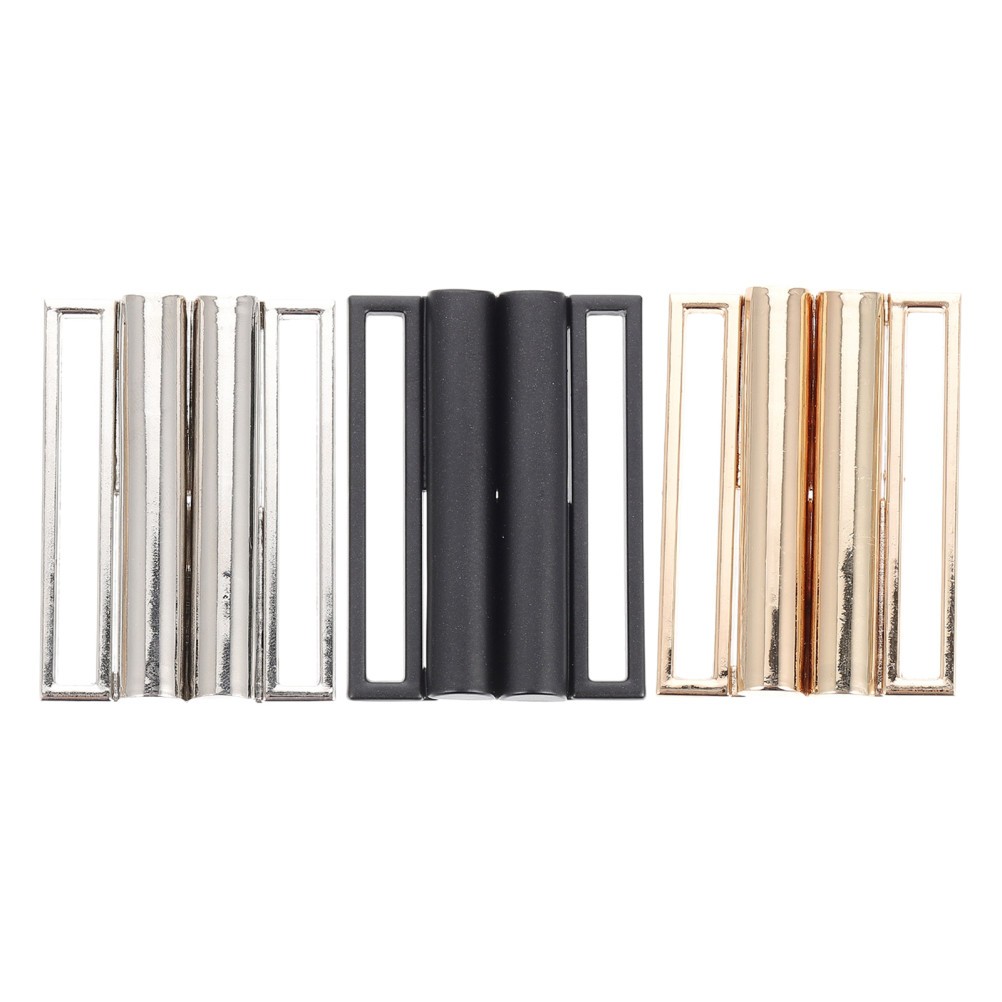 3Pcs Reusable Zinc Alloy Metal Belt Buckles for Clothing Adjustable Waist Straps