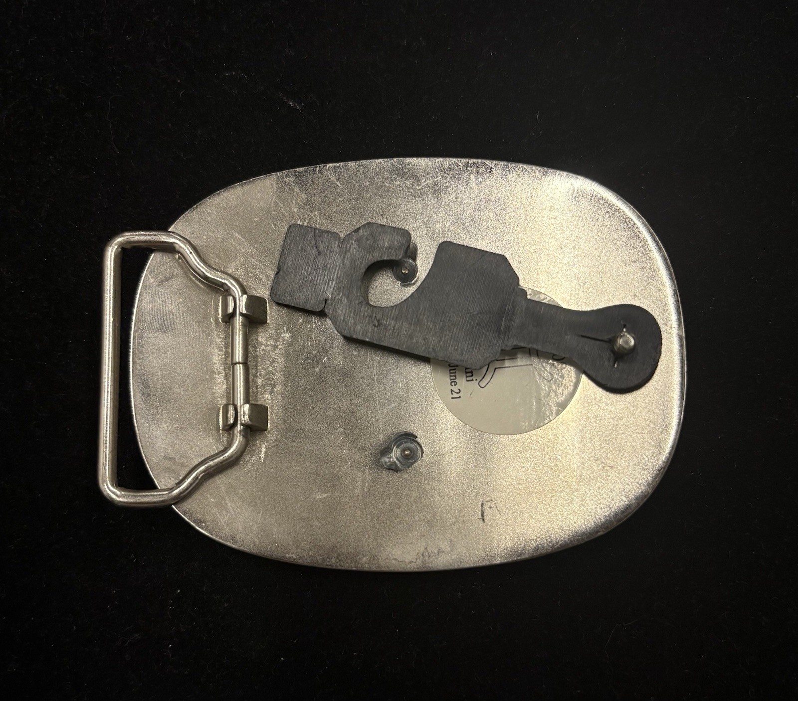 Vintage y2k oval Gemini zodiac sign belt buckle RARE