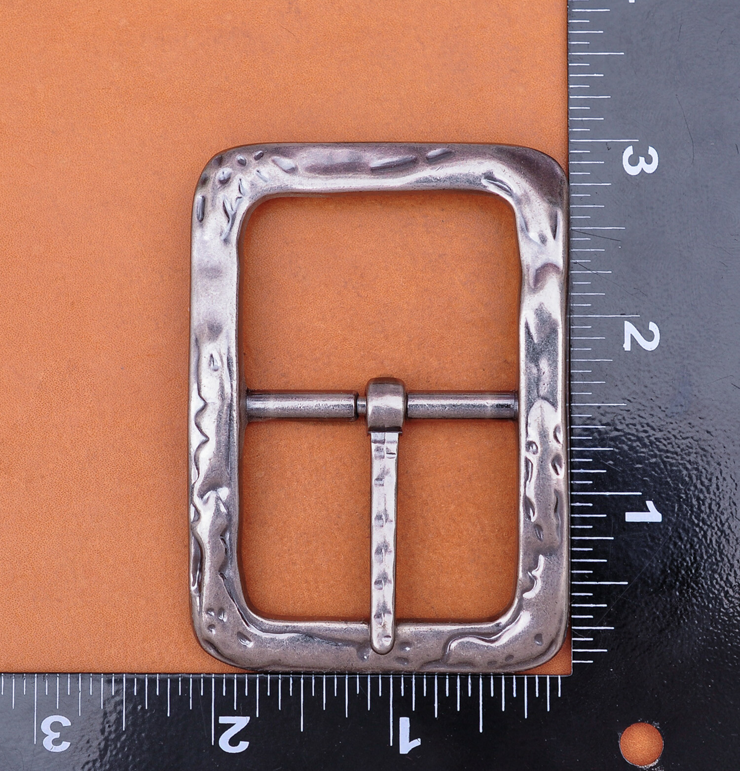 personalized Heavy Duty Strong Engraved Retro Center Bar Pin Belt Buckle 1-1/2&Prime;