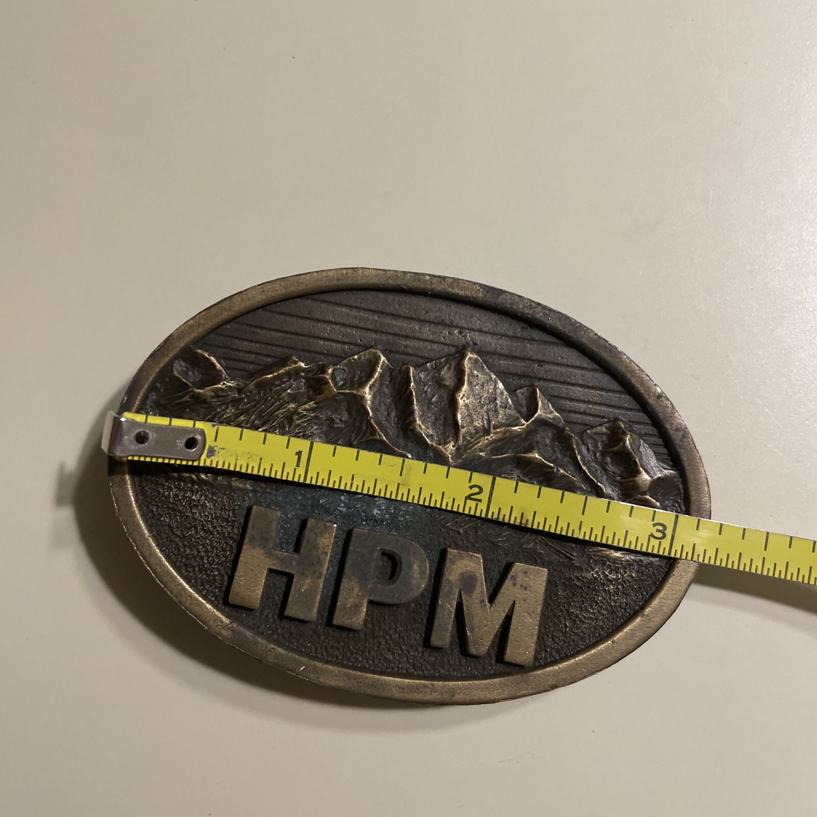 HMP DRENNEN, W. VA. October 1985 Made In USA BELT BUCKLE BRASS