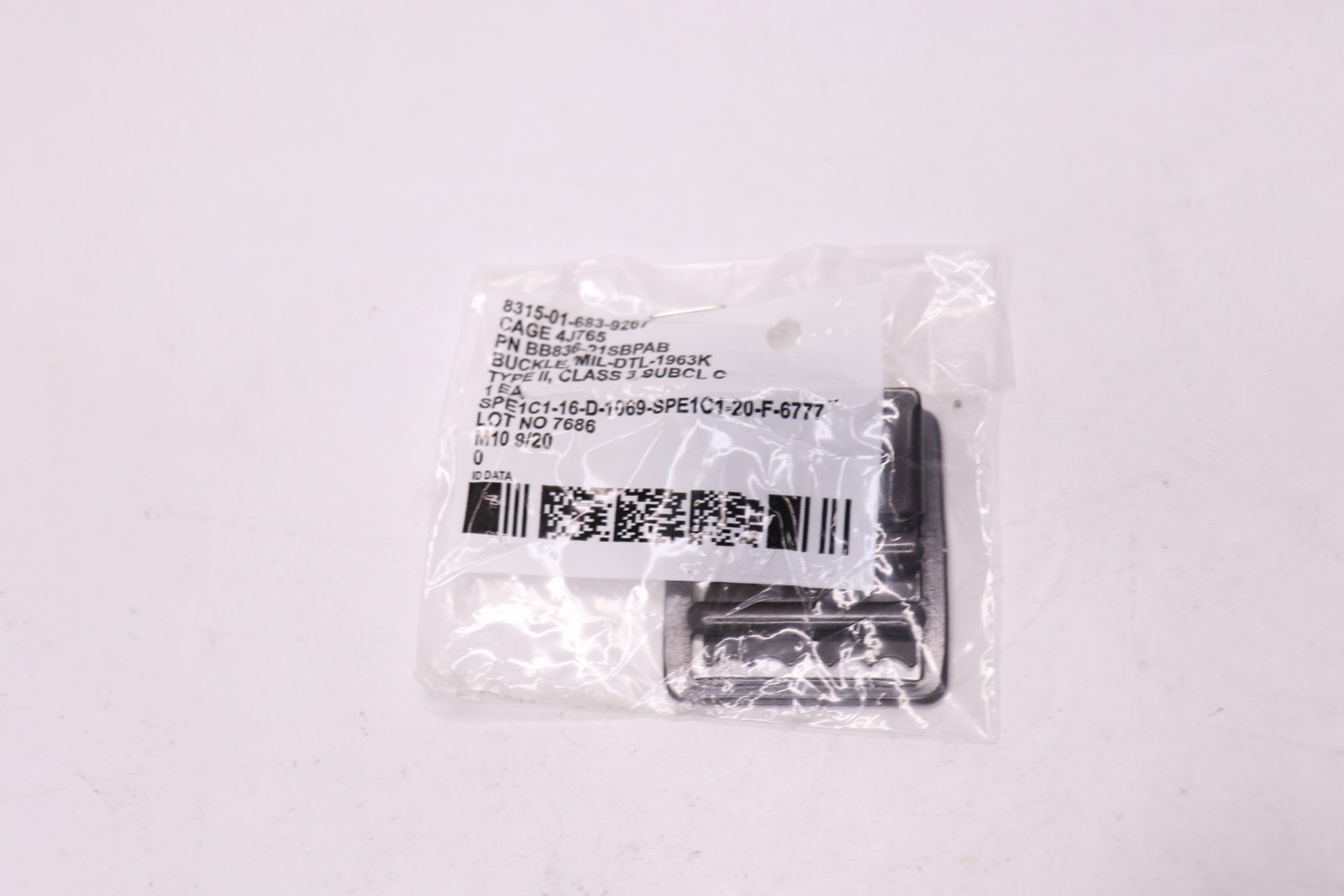 Buckle Type II Class 3 Black 8315-01-683-9267