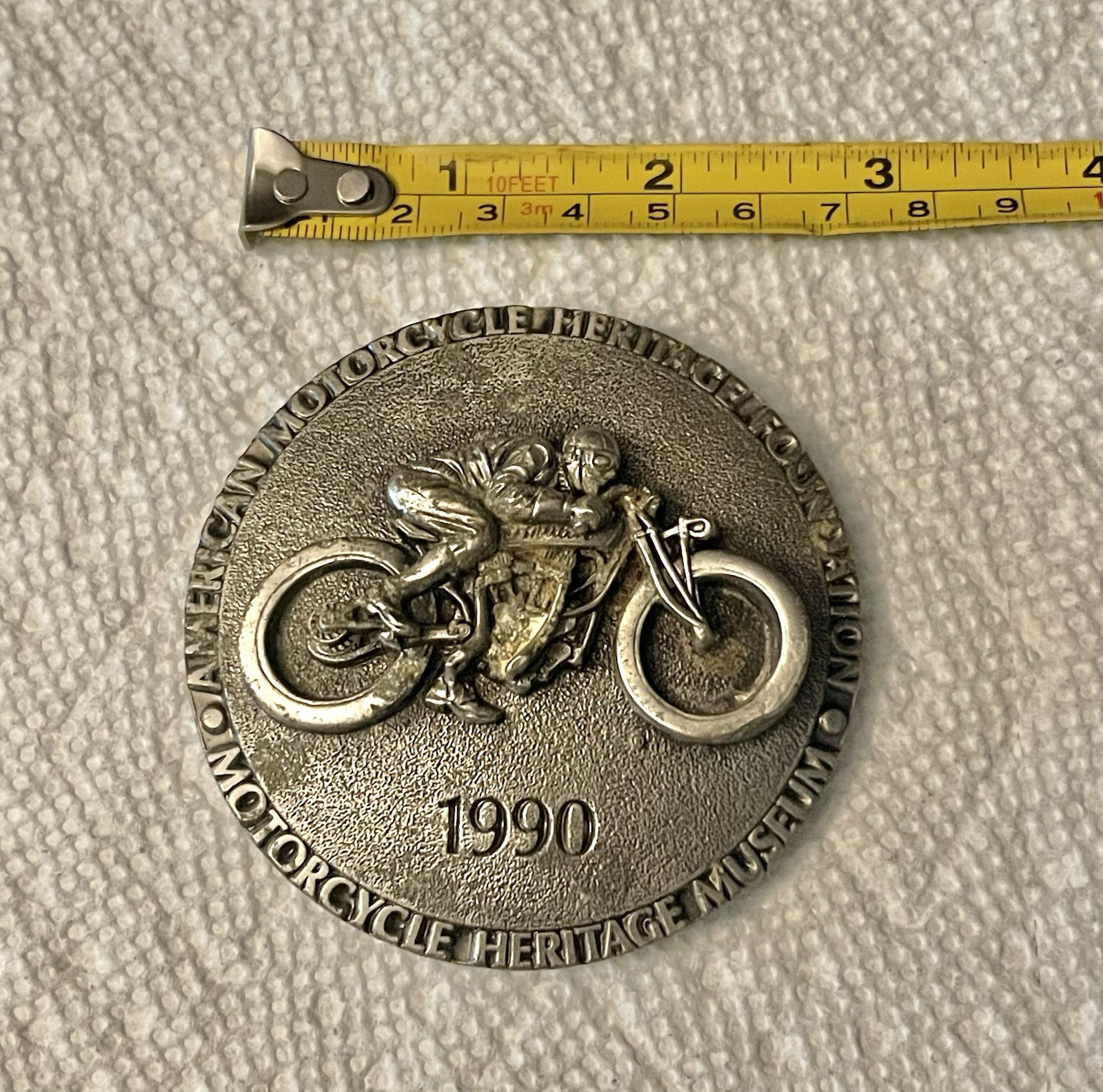 RARE NOS 1990 Belt Buckle Motorcycle Heritage Museum Commemorative Collectible