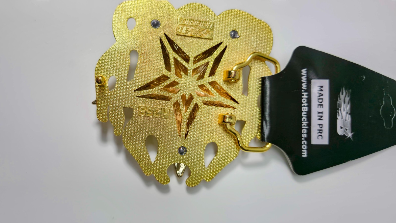 HotBuckles Western 3D Texas Lone Star Rhinestone Belt Buckle – NOS