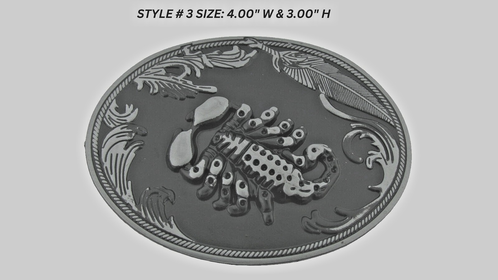 Scorpion Belt Buckles Vintage Men Black Metal Zodiac Sign Western Cowboy Rodeo