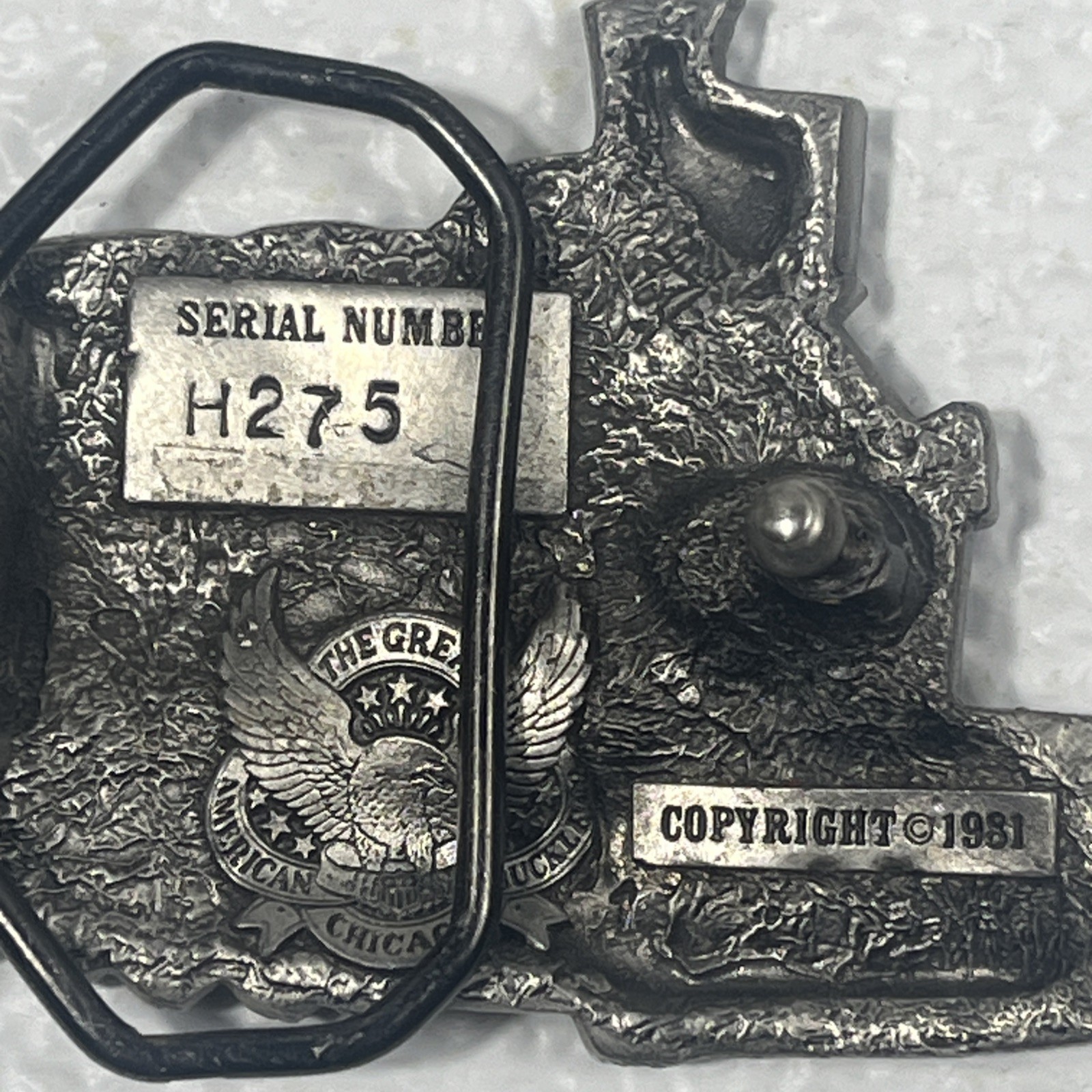 Vintage Belt Buckle Lot 6 Wells Fargo Budweiser Railroad Police Semi Truck
