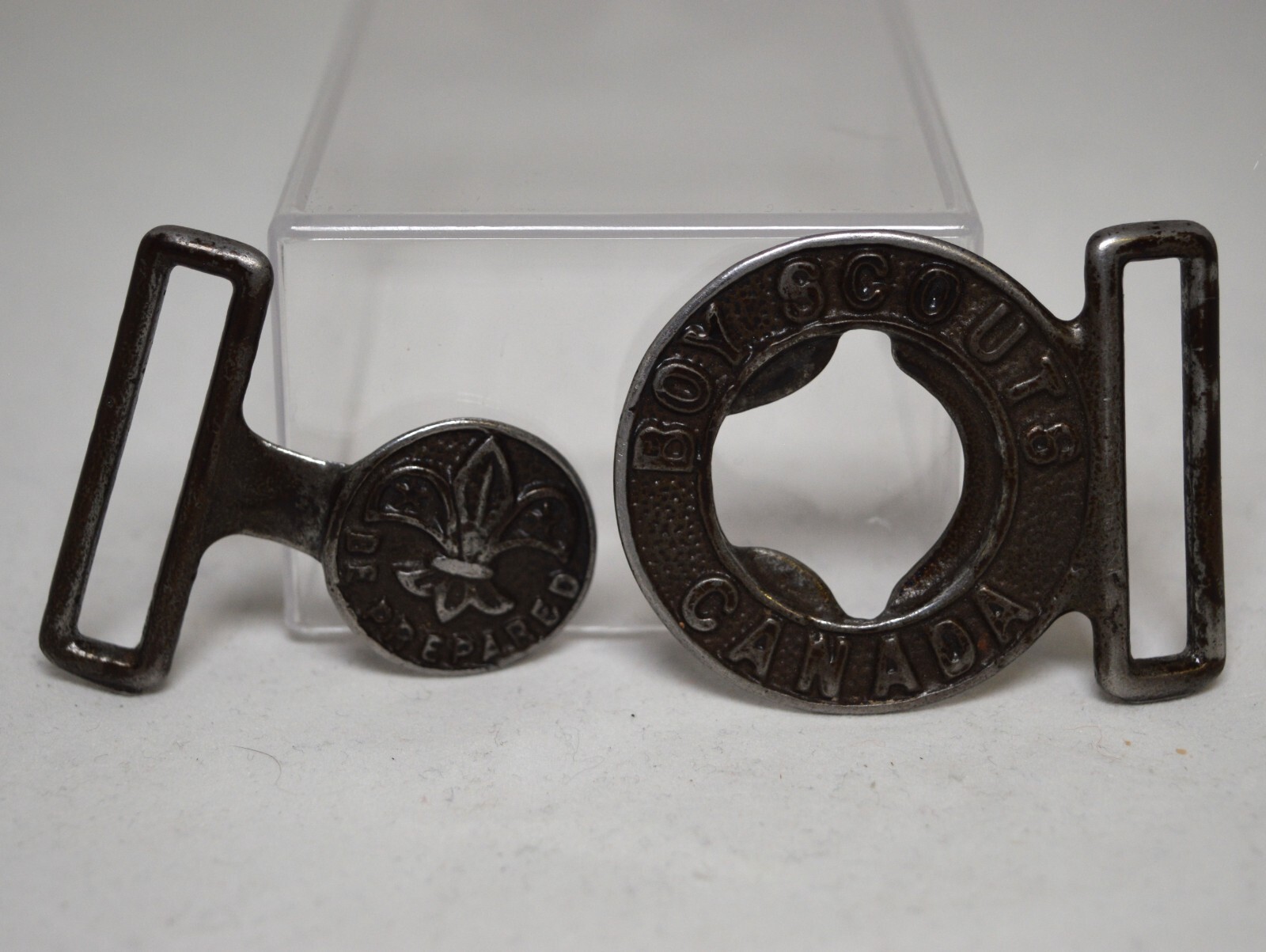 Complete Vintage Canada Boy Scouts Metal Belt Buckle (2pc) (147155)