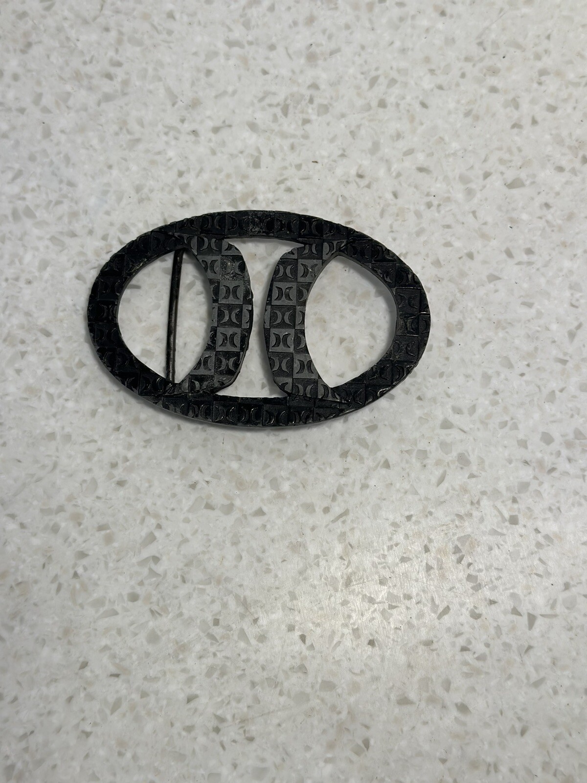 HURLEY Intl Clothing Co Vintage metal cut out logo Belt Buckle , Lead Free!